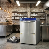 Lave-vaisselle professionnel sous comptoir pour restaurant, équipement de cuisine commercial, lave-vaisselle pour hôtel, lave-vaisselle pour verres