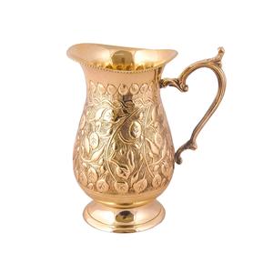 Putrika Traditional Brass Lota Kalash Sombu Theertha Vessel Jug for Karwachauth Diwali <b>Mandir</b> Wedding-Water Bottles - Product Image 6