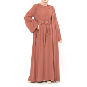 Abaya ชุดเดรสยาวสำหรับผู้หญิง,ป้ายชื่อส่วนตัวแบบกำหนดเองขายส่ง - Product Image 1