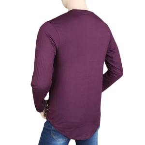 T-shirt à manches longues pour hommes - Violet - Product Image 4