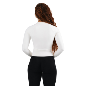 Veste sculptante zippée intégrale pour femme, manches longues, coupe ajustée, idéale pour le yoga, la gym, l'entraînement et les loisirs, effet galbant lissant - Product Image 4