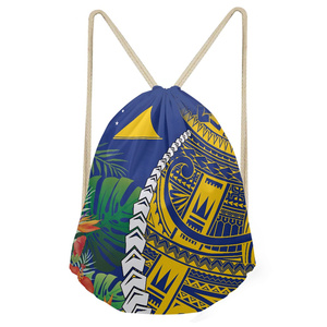 Sac à dos décontracté pour femme sur mesure Mokihana Lei Craft Design grande capacité PVC sac d'école mode hawaïenne demande d'impression - Product Image 3