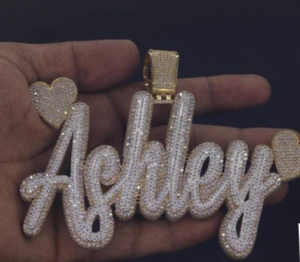 Colgante de Plata de Ley con Diamantes Moissanite VVS1, Estilo Hip Hop, Personalizado, Popular, de Primera Calidad, para Hombre, Joyería Fina - Product Image 1