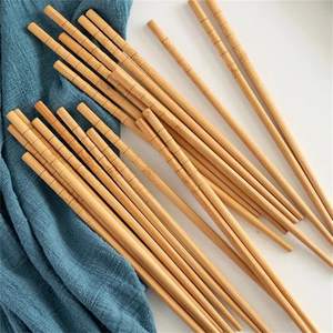 Eco Friendly Durable Bamboo <b>Chopsticks</b> Reusable Modern Natural Bamboo <b>Chopsticks</b> <b>Set</b> Dishwasher Safe - Product Image 3