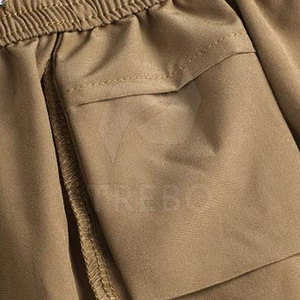 Meilleures ventes Short de sport pour homme Fermeture à la taille élastique Matériau en coton spandex respirant Offre Spéciale ample léger - Product Image 5