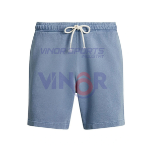 Pantalones cortos de gimnasio personalizados para hombre 2025, forro polar de algodón y poliéster de secado rápido con estampado de logotipo, patrón sólido y bolsillos para ropa deportiva - Product Image 6