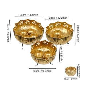 ชามดอกไม้ลอยน้ำที่สวยงามใช้ในการตกแต่งบ้านของขวัญเพื่อความอบอุ่นสำหรับตกแต่งบ้านห้องพูจา - Product Image 3