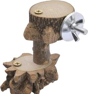 Plateforme de jeu pour oiseaux en bois naturel écologique à 4 niveaux, perchoir pour cage de perruche, support pour perroquet YZ BST-033, toutes saisons - Product Image 2