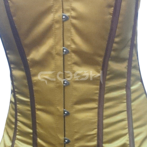 Corsé Mini de Satén con Varillas de Acero Doradas OEM para Fiestas y Discotecas - Product Image 5