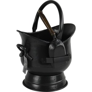 Stylish industrial-look metal charcoal bucket with a sturdy design perfect for use in both modern and traditional settings - Product Image 4
