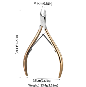 Ciseaux coupe-cuticules 4 couleurs en acier inoxydable pour manucure et peau morte Pince à bec d'aigle pour pédicure - Product Image 3