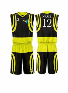 Uniforme de basket-ball personnalisé 100% polyester respirant à séchage rapide pour adultes unisexes - Haute qualité pour une utilisation sportive en extérieur, prix raisonnable - Product Image 4