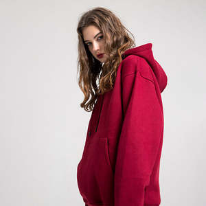 Sudaderas Extra Grandes de Felpa con Bordado Personalizado en la Parte Delantera y Lavado Ácido para Mujer - 100% Algodón, Ropa Deportiva, Venta al por Mayor - Product Image 2