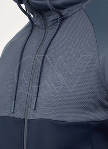 Ropa deportiva de alta calidad, gimnasio, Fitness, correr, hombres, dos piezas, transpirable, con cremallera, chándales con capucha - Product Image 6