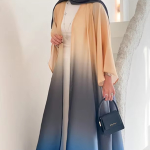 ชุดอาบายาปักด้วยมือสำหรับผู้หญิงเสื้อผ้ามุสลิมแบบเรียบง่ายสง่างามแบบดั้งเดิมและเครื่องประดับ - Product Image 1