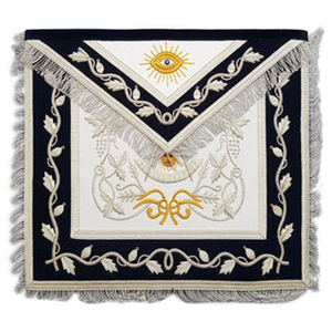 Delantal bordado a mano con diseño OEM de nuevo color y estilo único Lodge Master Mason - Product Image 1