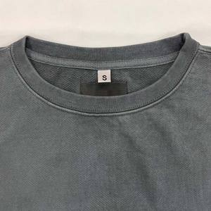 เสื้อสเวตเตอร์คอตตอนขนแกะแบบสวมหัวเสื้อสเวตเตอร์ปักโลโก้เสื้อกันหนาวสีเทาแขนยาวโอเวอร์ไซส์ - Product Image 5