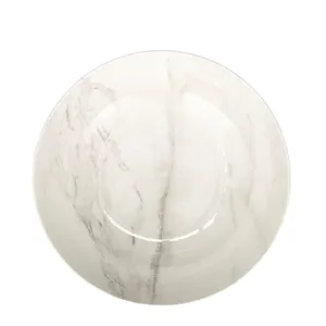 Cuenco redondo para servir ensalada de comida de mármol macizo de buena calidad - Product Image 3