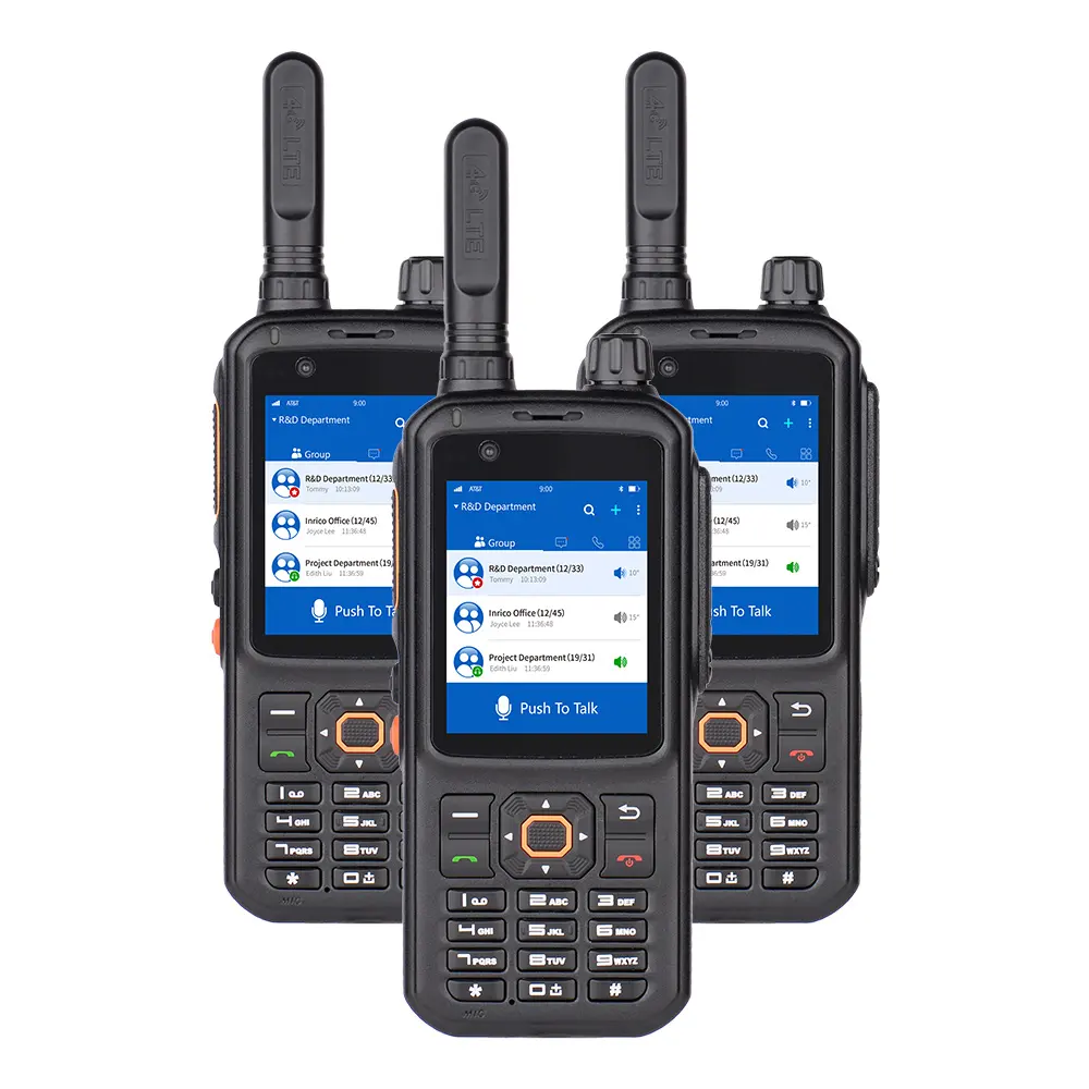 Venda quente Android Ptt telefone celular sem fio walkie-talkie Inrico T320 distância walkie-talkie