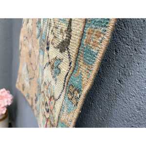 1.6x3.2 ft Rug, Turkish Rug, Vintage <b>Brown</b> <b>Wool</b> Oriental Rug - Product Image 3