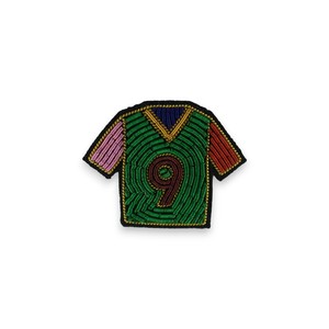 Croissant cobre bordado a mano y alambre de lingotes broche de moda con cuentas para compromiso de boda regalo para niños - Product Image 4