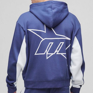 เสื้อฮู้ดผู้ชายโอเวอร์ไซส์ผ้าคอตตอนมีฮู้ดแห้งเร็วระบายอากาศได้ - Product Image 5