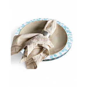 แผ่นรองจานมุกธรรมชาติเป็นมิตรกับสิ่งแวดล้อม ขายส่งสำหรับผู้ค้าปลีกที่เน้นการตกแต่งโต๊ะอาหารแบบธรรมชาติจากเวียดนาม - Product Image 2