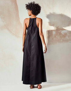 New Arrivals Solid Color V-Neck Ankle Length Long Linen Women Sleeveless Casual Dresses - Product Image 2