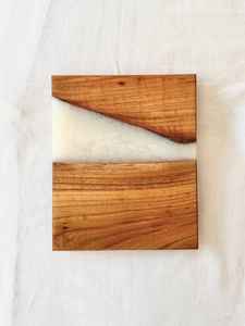 Vaisselle décorative rectangulaire en bois massif véritable naturel, plateau de service à fruits, plateau de service à café, plateau de service à café - Product Image 2