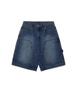 Graue Double Knee Herren Jeans shorts Stretch Slim Fit Rolled Erschwing licher Preis Gute Qualität Jeans Halbe Hose New Style Atmungsaktiv - Product Image 4