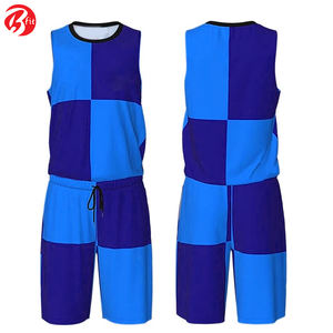 Tissu en polyester de qualité supérieure Les hommes portent des ensembles d'uniformes de basket-ball Ensembles de vêtements de basket-ball respirants pour adultes - Product Image 2