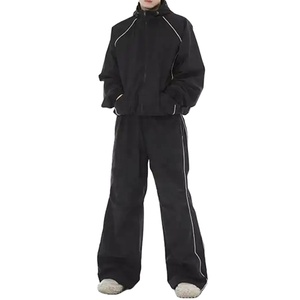 Haute qualité personnalisé Jogging costume coupe-vent ensembles hommes surdimensionné Nylon coupe-vent survêtement 2026 - Product Image 4