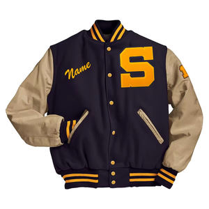 Chaqueta universitaria de invierno personalizada de alta calidad para hombre, Diseño de equipo de moda con Material de lana, estilo Letterman, secado rápido, transpirable - Product Image 1