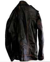 Jaket sepeda Motor pria, pakaian pria tahan air, jaket sepeda Motor balap, jaket kulit sapi dengan pelindung disetujui CE
