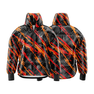 Veste matelassée à col roulé légère et imperméable personnalisée, impression par sublimation, coupe-vent, confortable, durable, vêtement d'extérieur - Product Image 1