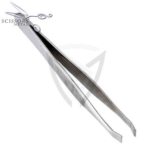 Pince à épiler les sourcils de précision professionnelle pointe incurvée enduite de couleur noire pour le maquillage soins de beauté fournisseur mondial direct - Product Image 3