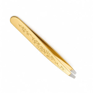 Pinzas para Cejas SHEARS BEAUTY de Acero Inoxidable Duradero con Punta Curva - Herramienta Profesional para Salón de Belleza - Product Image 3