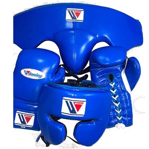 Equipo de Boxeo Profesional de Cuero Negro con Logotipo Personalizado, Modelo Nuevo 2025, Guantes de Boxeo para Sparring, Protector de Cabeza e Ingle - Product Image 4