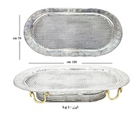 Plats et plateaux arabes modernes en aluminium écologique au design impressionnant, couleur personnalisée, articles de cuisine, marque AWO