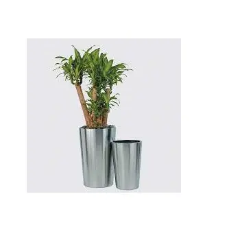 Jardinière en aluminium décorative pour la maison intérieur extérieur moderne grand grand métal vente en gros de plantes de jardin pots de fleurs et jardinières