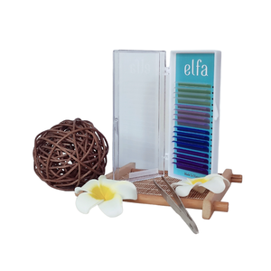 ขนตาสำหรับต่อขนตาสีชมพูสีน้ำเงินสีดำสีขาวสีเขียวสีแดง - Product Image 1