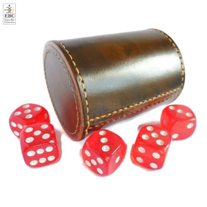 Vaso para Dados de Cuero Natural Personalizado – Juego de Vasos para Dados de Cuero Crudo Hechos a Mano - Product Image 5