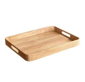 Bandejas de madera con acabado natural de tacto suave, calidad hecha a mano para cocinas y mesas de comedor que mejoran con bandejas ecológicas - Product Image 6