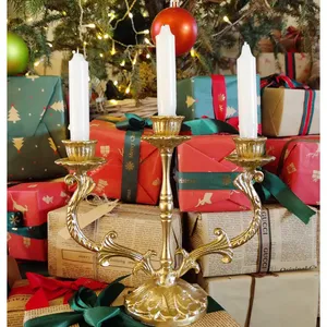 Grand Porte-Bougie de Luxe Moderne pour la Maison et l'Hôtellerie, Décoration Vintage pour Restaurant, Centre de Table Style Lanterne - Product Image 3