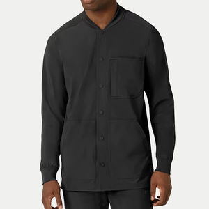 Vente chaude Uniformes de travail unisexes à 5 poches, ensembles d'infirmières personnalisés anti-froissement en tissu tissé pour les salons de beauté - Product Image 1