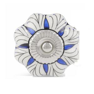 Tiradores de perilla de cerámica pintados a mano para cajones, cocina, hogar, oficina y dormitorio disponibles en otros patrones de color - Product Image 5