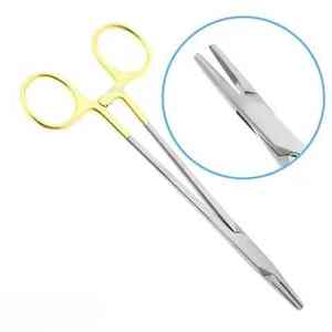 Porte-aiguilles réutilisable avec ciseaux, pince à aiguilles chirurgicale, porte-épingle orthopédique vétérinaire avec coupe-fil par SurgiRight Instrument - Product Image 5