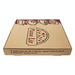 Caja de Pizza Corrugada Ecológica de Alta Calidad para Entrega de Pizza Caliente, Embalaje de Alimentos con Resistencia al Aceite y Apta para Microondas - Product Image 4