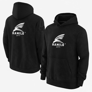 Vente en gros de sweat-shirts à capuche thermiques en tricot uni pour hommes, fermeture éclair intégrale, hiver, 100% coton, épais, faux coton mélangé - Product Image 2