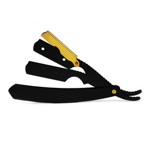 Rasoir à bord droit de barbier le plus vendu rasoir droit antirouille de toilettage de barbier en acier inoxydable pour les salons de coiffure professionnels - Product Image 4